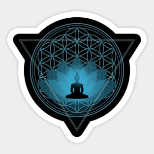 Enlightment Meditation Sticker